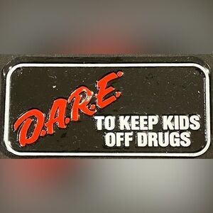 Rare DARE Kid Bicycle License Plate Drug Abuse Resistance Education 3’’ W X 6” L